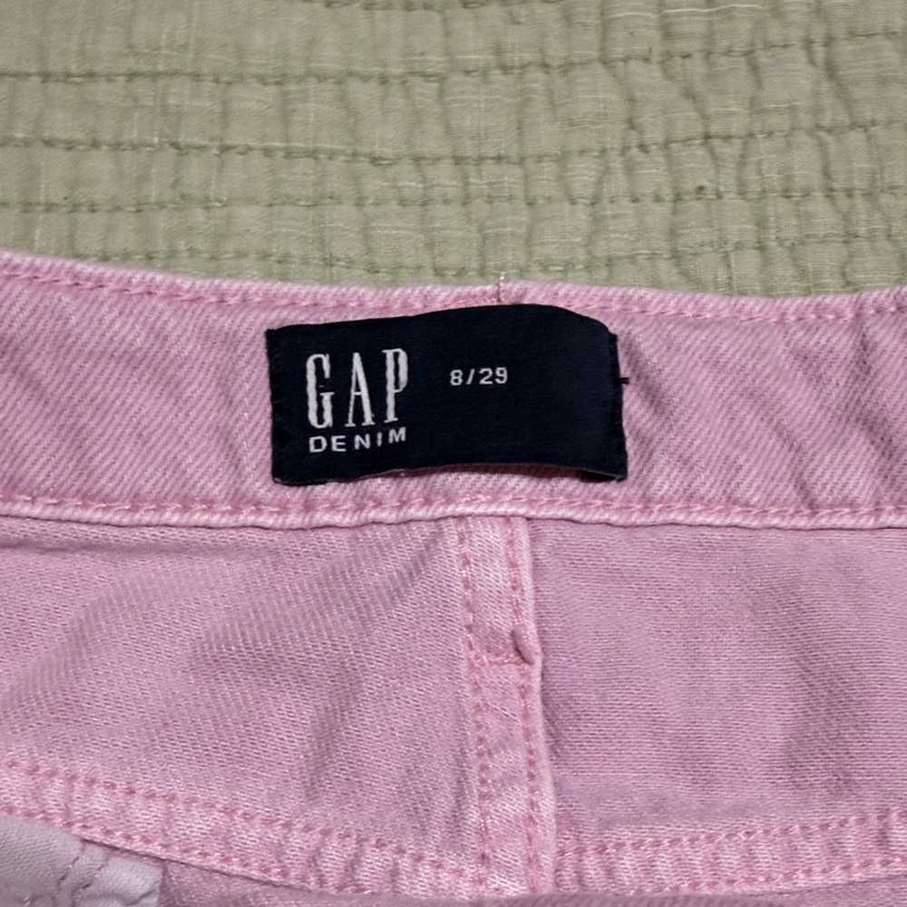 NWT GAP Light Pink Button-Front Pencil Skirt - Picture 5 of 6